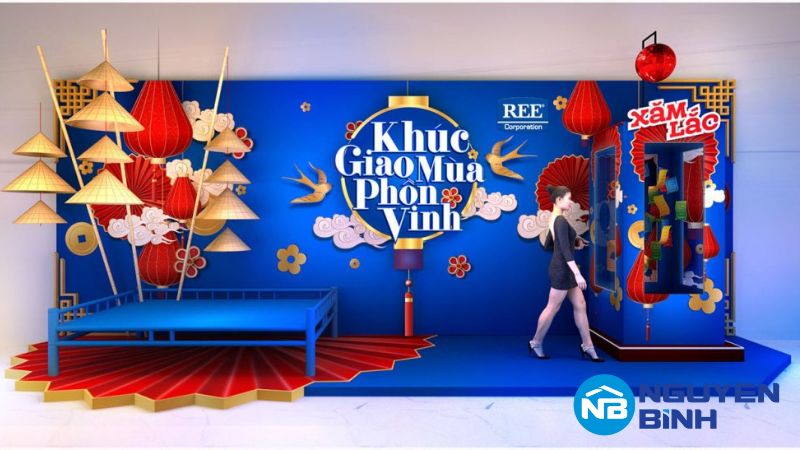Backdrop hội nghị mẫu 14