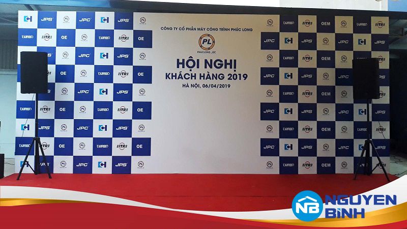 Backdrop hội nghị mẫu 6