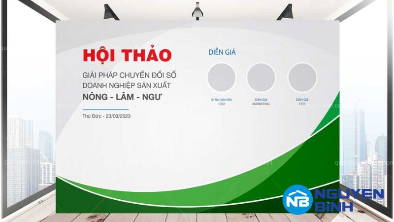 Backdrop hội nghị mẫu 7
