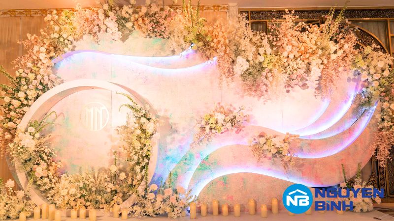 Size backdrop dành cho tiệc cưới